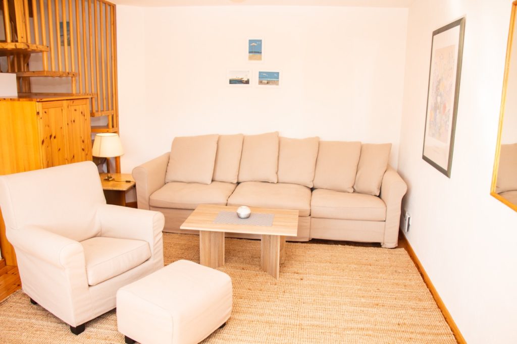 Wohnbereich der Wohnung Wiekblick