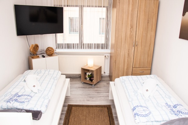 Schlafbereich der Wohnung 1 in Wismar