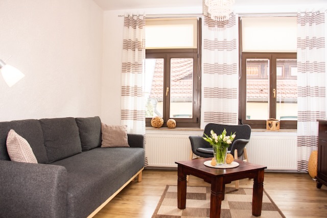 Wohnzimmer der Wohnung 4 in Wismar