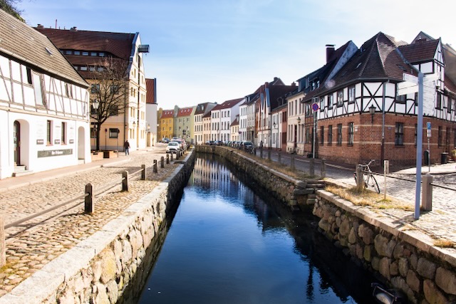 Die Grube in der Wismarer Altstadt